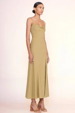 STAUD -NATALY DRESS - KHAKI
