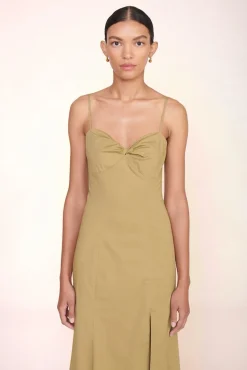 STAUD -NATALY DRESS - KHAKI