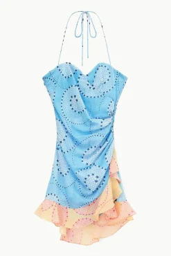 STAUD -NAVEAH DRESS - SHALLOW SUNRAY WHIRLPOOL