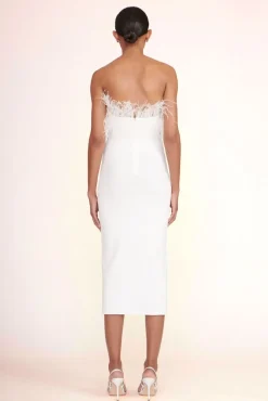 STAUD -NELLIE DRESS - WHITE