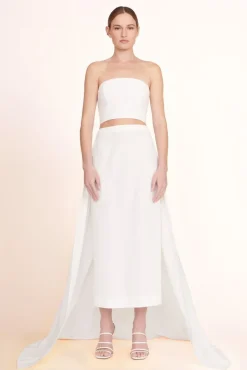 STAUD Bridal Dresses-NYLA TOP - WHITE