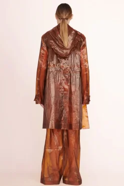 STAUD -OLIVER COAT - AMBER
