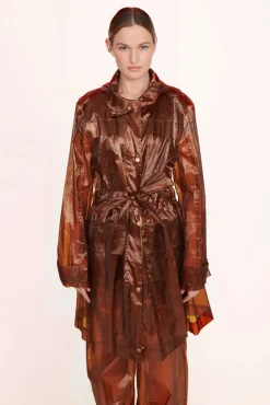 STAUD -OLIVER COAT - AMBER