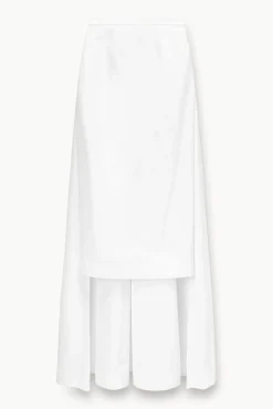 STAUD Bridal Dresses-PRUNELLA SKIRT - WHITE