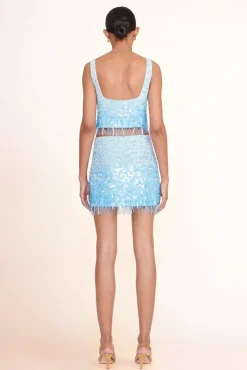 STAUD Occasion Dresses-REBECCA SKIRT - SHALLOW
