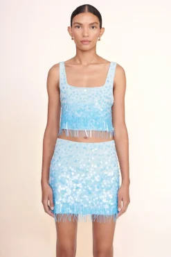 STAUD Occasion Dresses-REBECCA SKIRT - SHALLOW