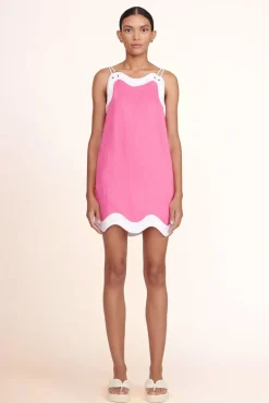 STAUD -RENATA DRESS - BLOSSOM WHITE