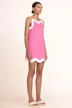 STAUD -RENATA DRESS - BLOSSOM WHITE