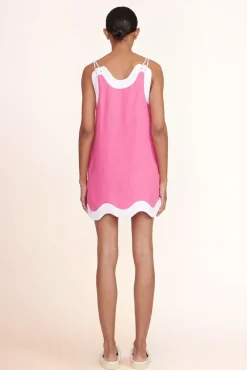 STAUD -RENATA DRESS - BLOSSOM WHITE