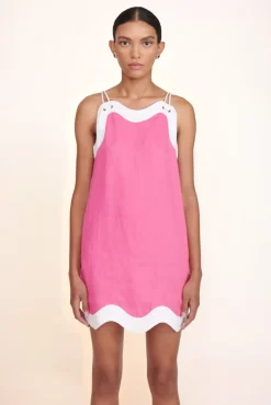 STAUD -RENATA DRESS - BLOSSOM WHITE