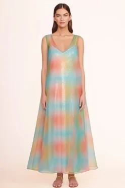 STAUD Occasion Dresses-SAMANTHA DRESS - MULTI AURA