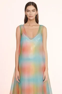 STAUD -SAMANTHA DRESS - MULTI AURA