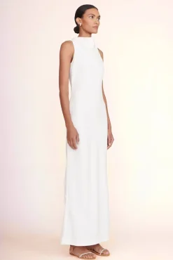 STAUD Occasion Dresses-SHANNON DRESS - IVORY