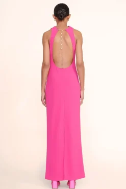 STAUD -SHANNON DRESS - MAGENTA