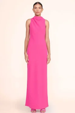 STAUD Occasion Dresses-SHANNON DRESS - MAGENTA