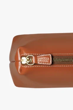STAUD -SHIRLEY LEATHER BAG SADDLE - TAN