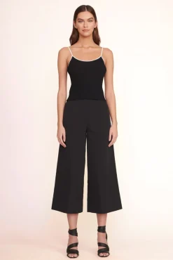 STAUD -SOLEIL TOP - BLACK WHITE