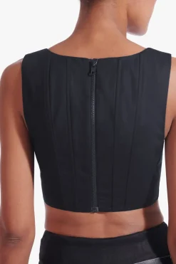 STAUD - ALICE TOP BLACK