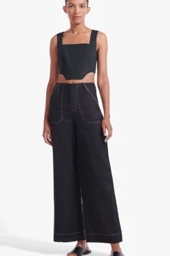 STAUD - ALICE TOP BLACK