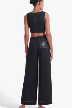 STAUD - ALICE TOP BLACK