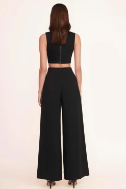 STAUD - ALICE TOP TWILL BLACK