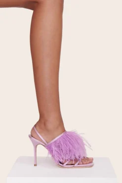 STAUD - ANISE FEATHER HEEL LILAC
