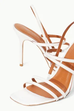 STAUD Bridal Accessories- ANISE HEEL SATIN WHITE