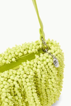 STAUD Occasion Dresses- BEADED BEAN BAG CITRON