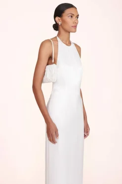 STAUD Bridal Accessories- BEADED BEAN BAG CREAM SWIRL