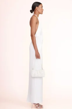STAUD Bridal Accessories- BEADED BEAN BAG CREAM SWIRL