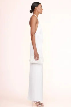 STAUD Bridal Accessories- BEADED BEAN BAG CREAM SWIRL