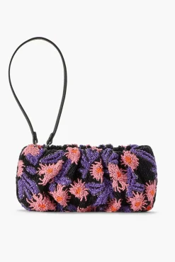STAUD - BEADED BEAN BAG QUARTZ ACID FLORAL