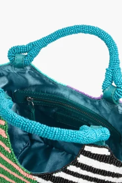 STAUD - BEADED COTE BAG ACID SWIRL