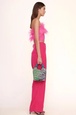 STAUD - BEADED COTE BAG ACID SWIRL