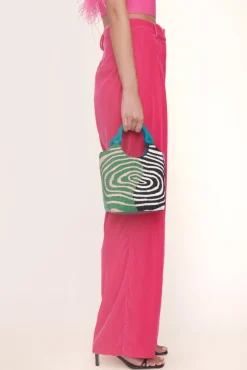 STAUD - BEADED COTE BAG ACID SWIRL