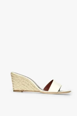 STAUD - BILLIE ESPADRILLE WEDGE NATURAL CREAM