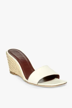 STAUD - BILLIE ESPADRILLE WEDGE NATURAL CREAM