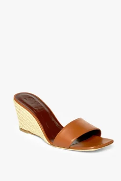 STAUD - BILLIE ESPADRILLE WEDGE NATURAL TAN