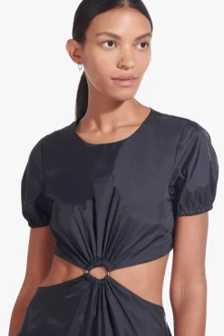 STAUD - CALYPSO DRESS BLACK