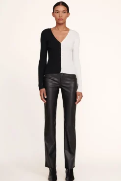 STAUD - CARGO SWEATER BLACK WHITE