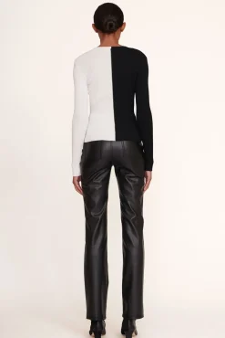 STAUD - CARGO SWEATER BLACK WHITE