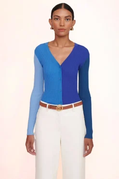STAUD - CARGO SWEATER COBALT MULTI