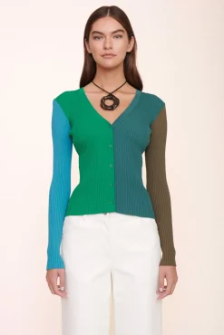 STAUD - CARGO SWEATER FERN MULTI