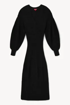 STAUD - CARNATION DRESS BLACK