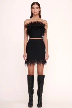 STAUD - CHAYA SKIRT BLACK