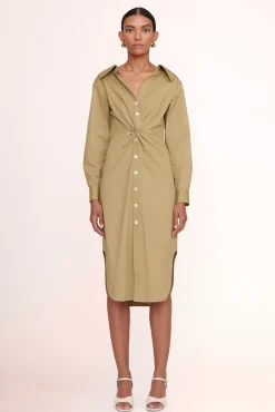 STAUD - CLEA DRESS KHAKI