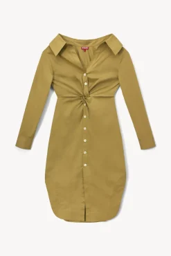 STAUD - CLEA DRESS KHAKI