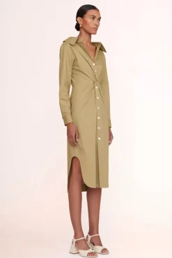 STAUD - CLEA DRESS KHAKI
