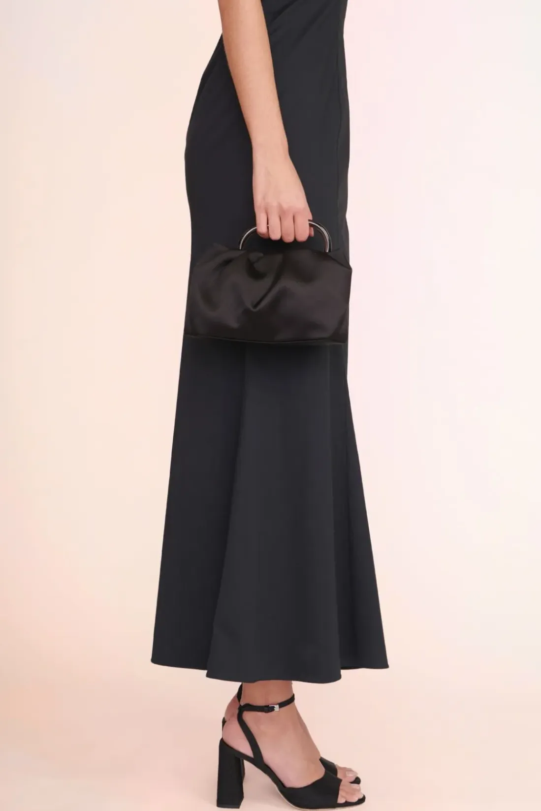 STAUD - CORY BAG SATIN BLACK