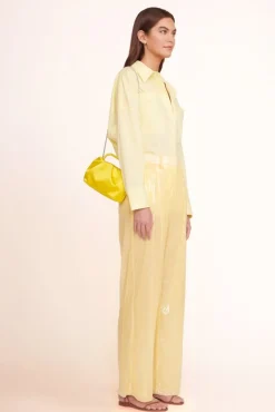 STAUD - CORY BAG SATIN CITRON